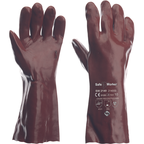Safeworker SafeWorker SW 2140 PVC gedoopt handschoenen 01070077 - 12 stuks kopen ...